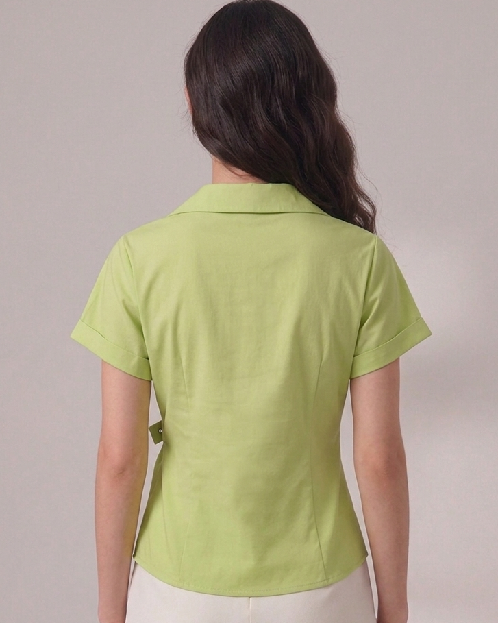 Lime Wrap shirt