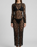 mesh dress bikini set