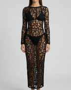 mesh dress bikini set