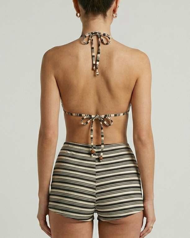 Croshet bikini shorts set