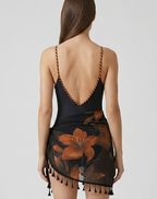 braided sleeve monokini