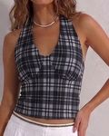 checked halter