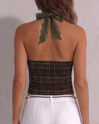 checked halter