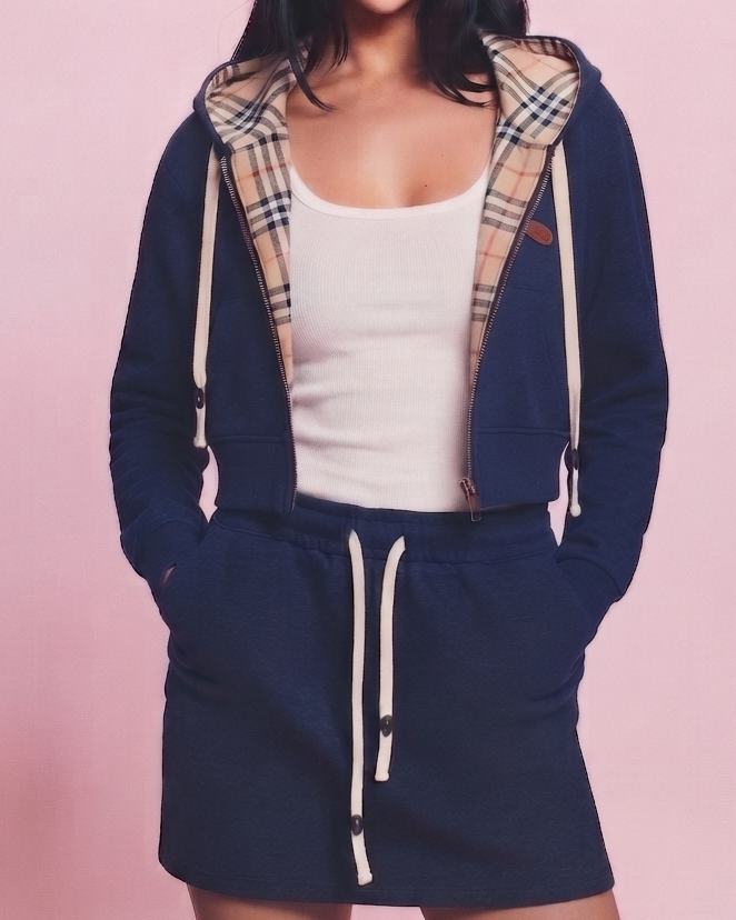 checked co-ord set
