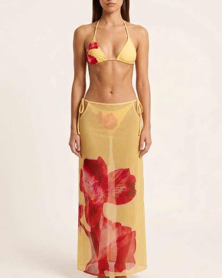 floral bikini set