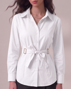 Tie waist shirt