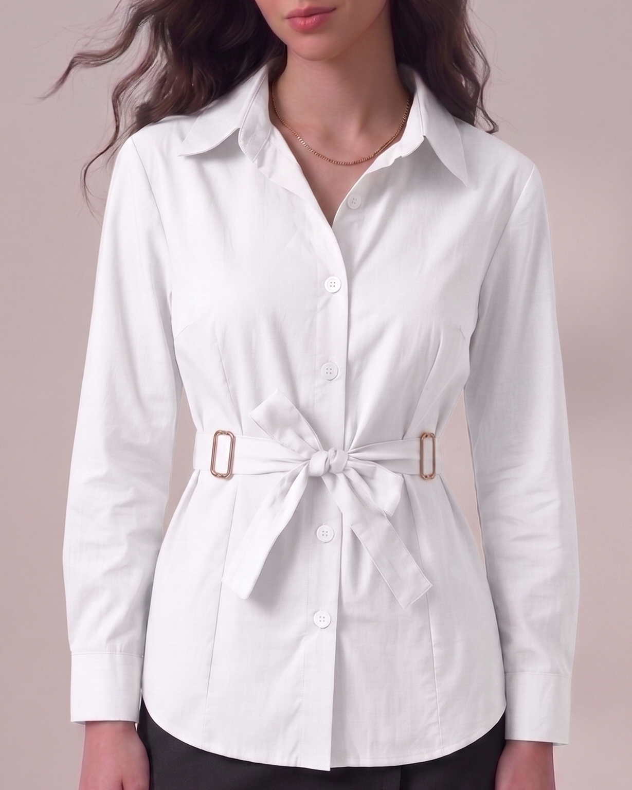 Tie waist shirt
