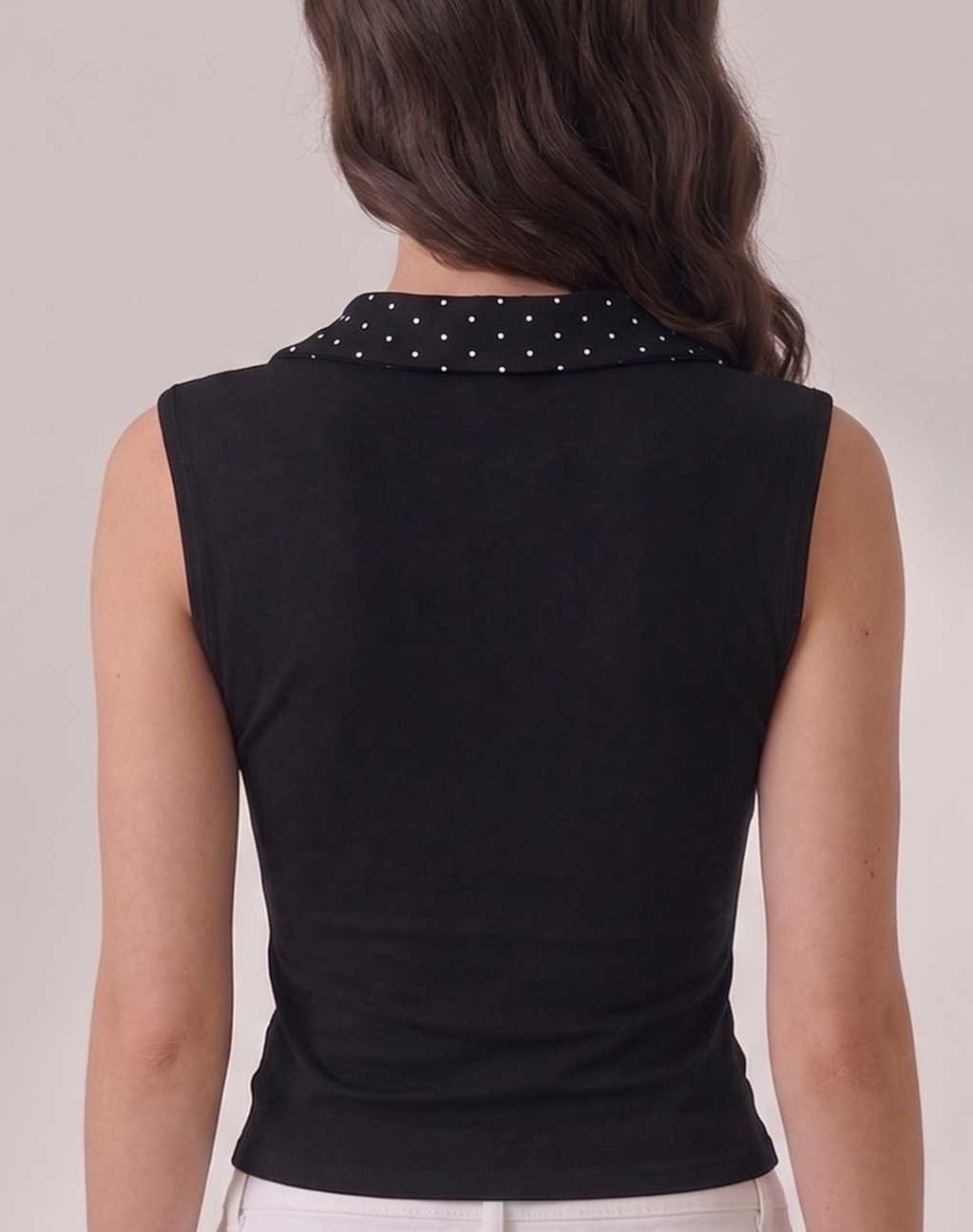 polka dot tie top
