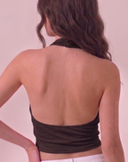 Drape Halter Top with ring
