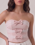bow ribbon tube top