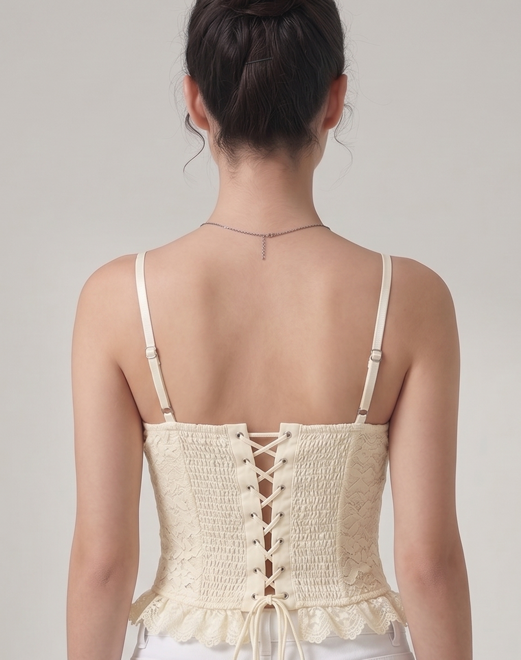 ruffle corset