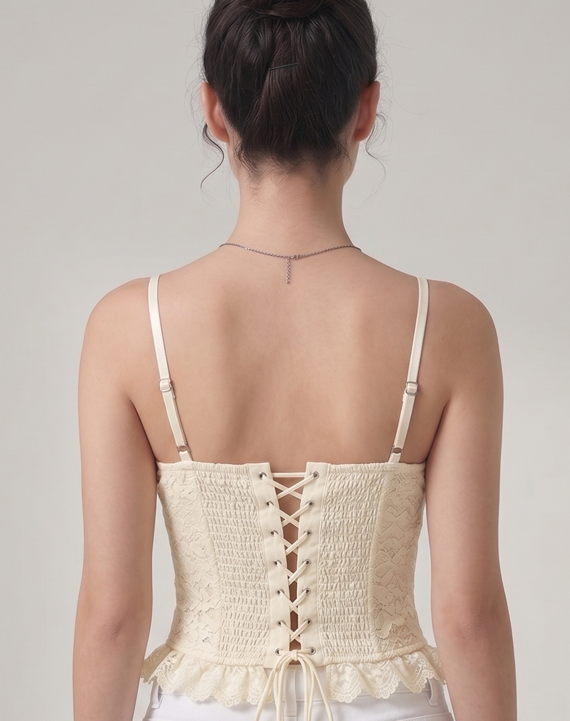 ruffle corset