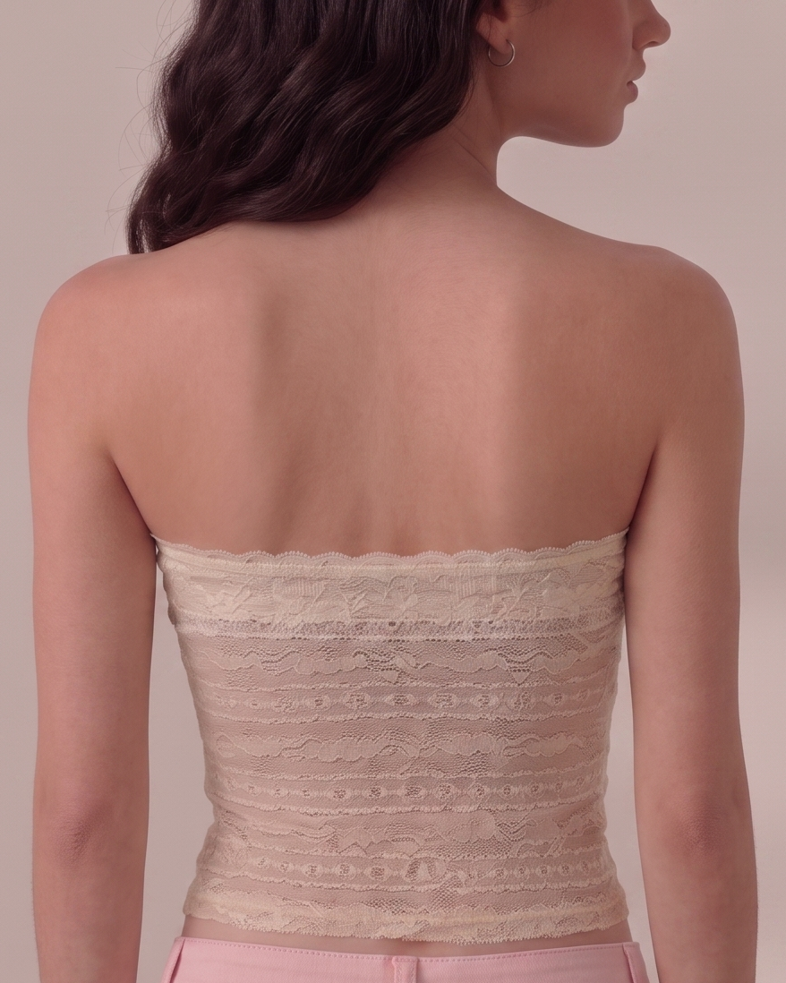 two piece sheer tube top