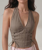 halter corset top