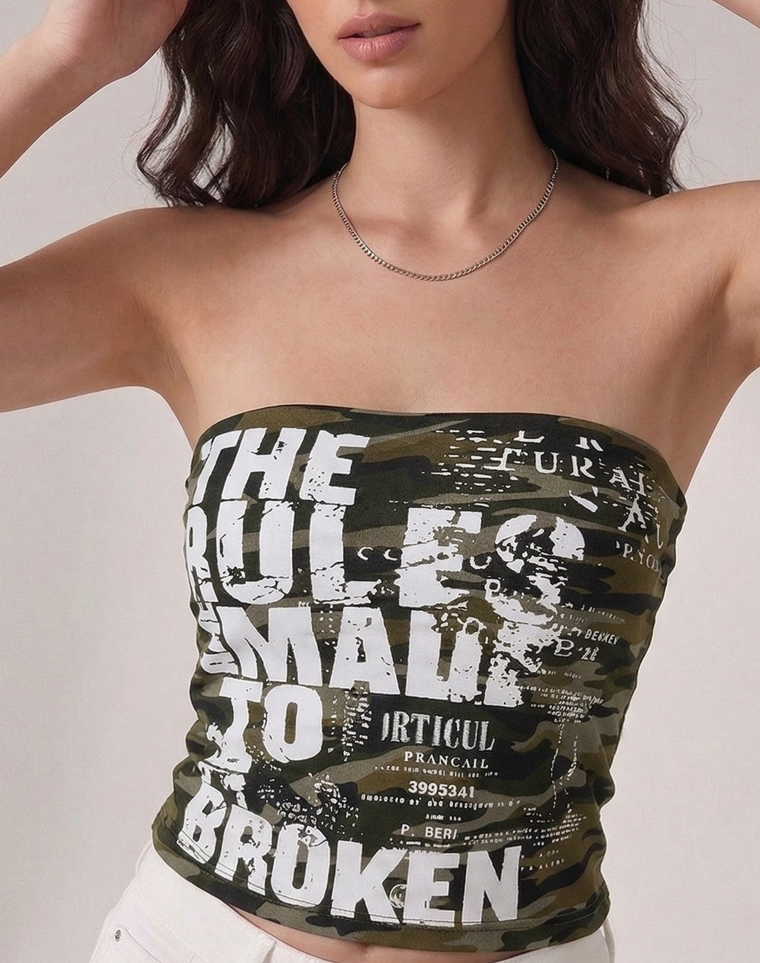 broken rules tube top