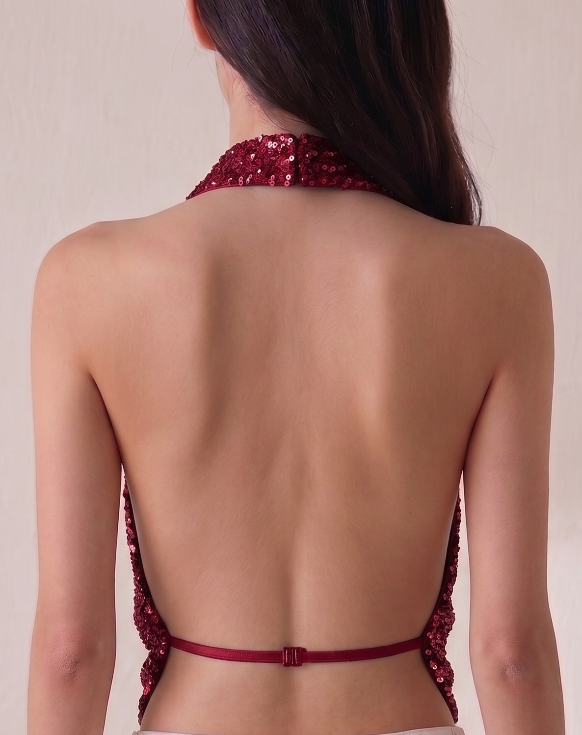 shimmer halter