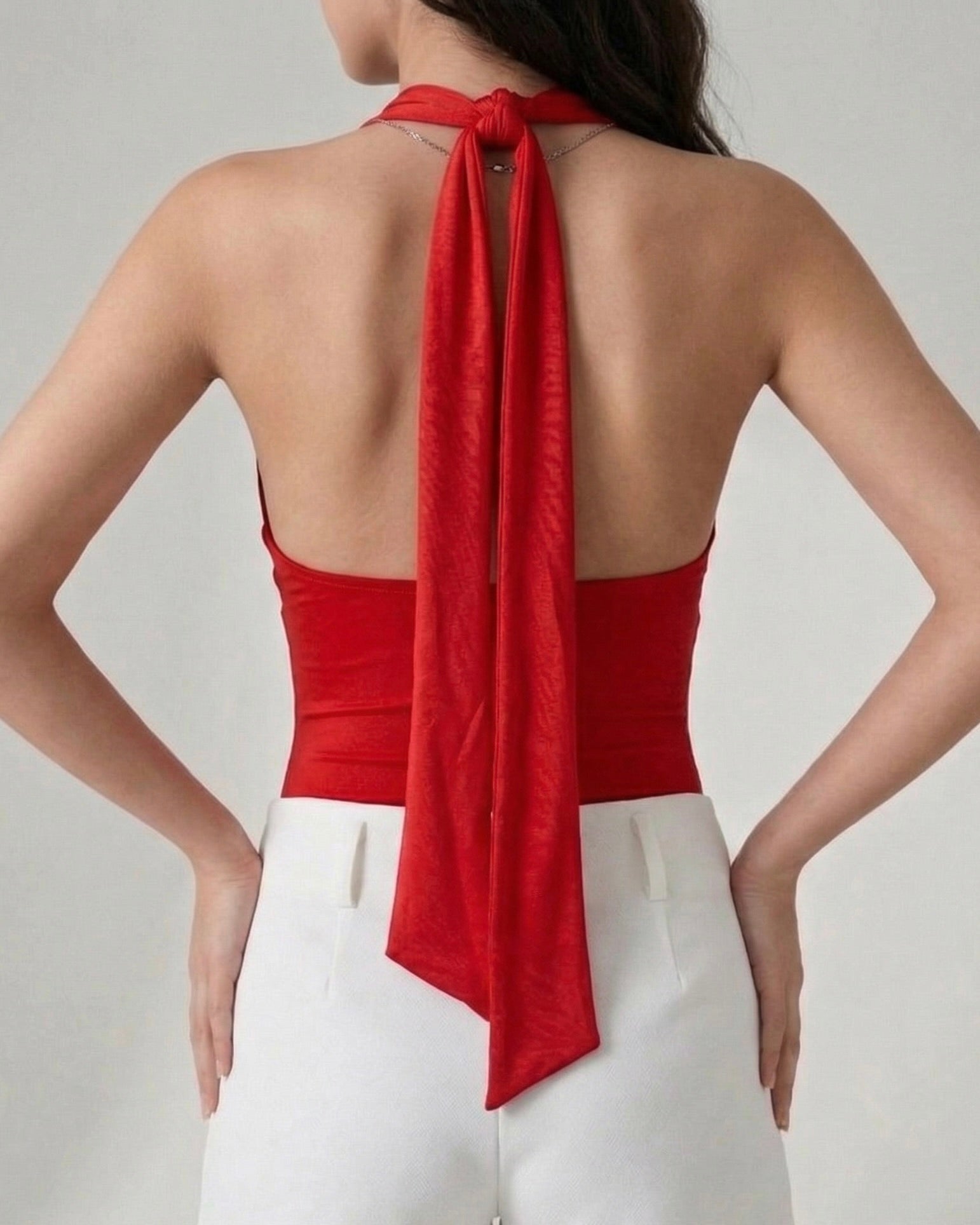 tie back halter