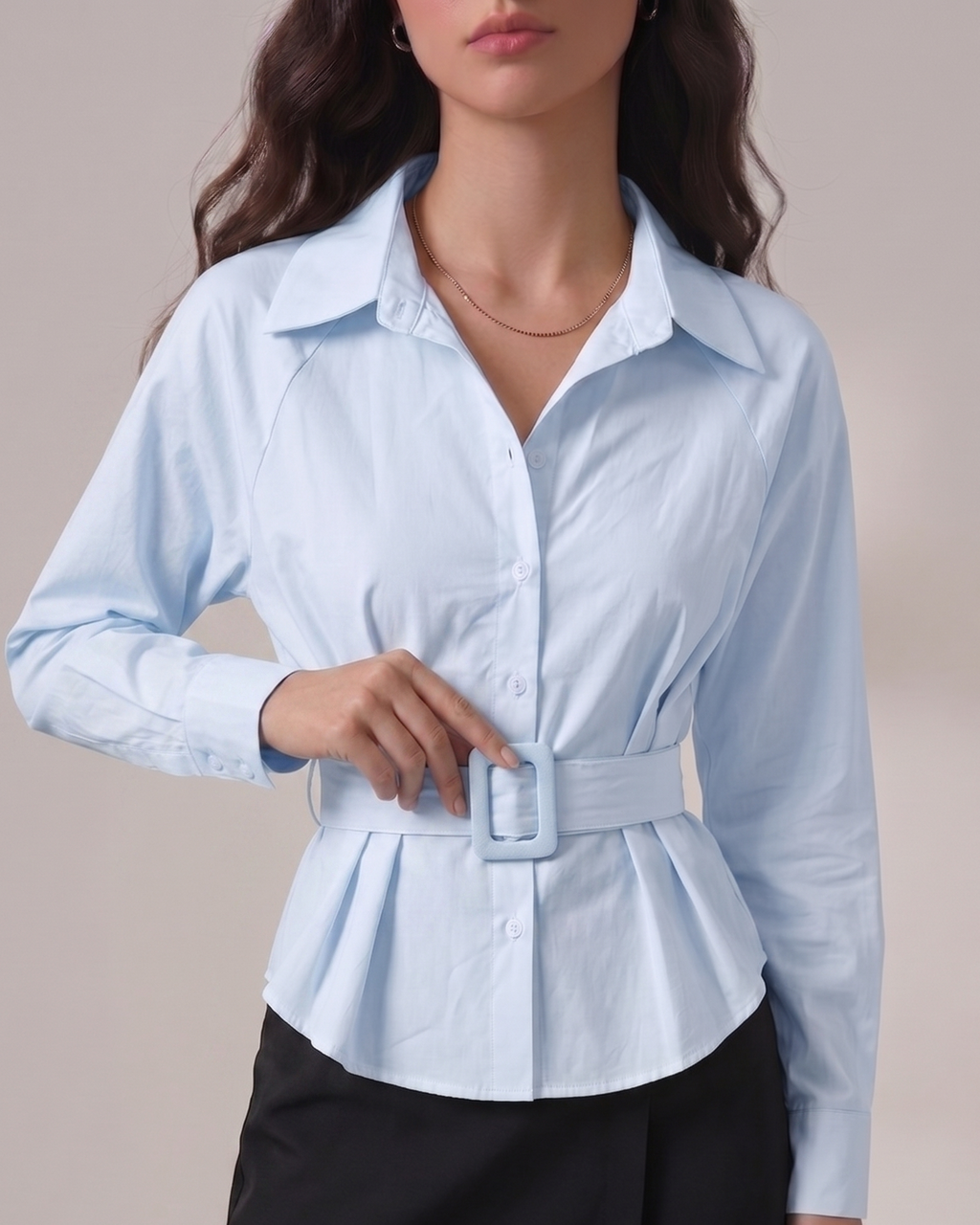 belted shirt
