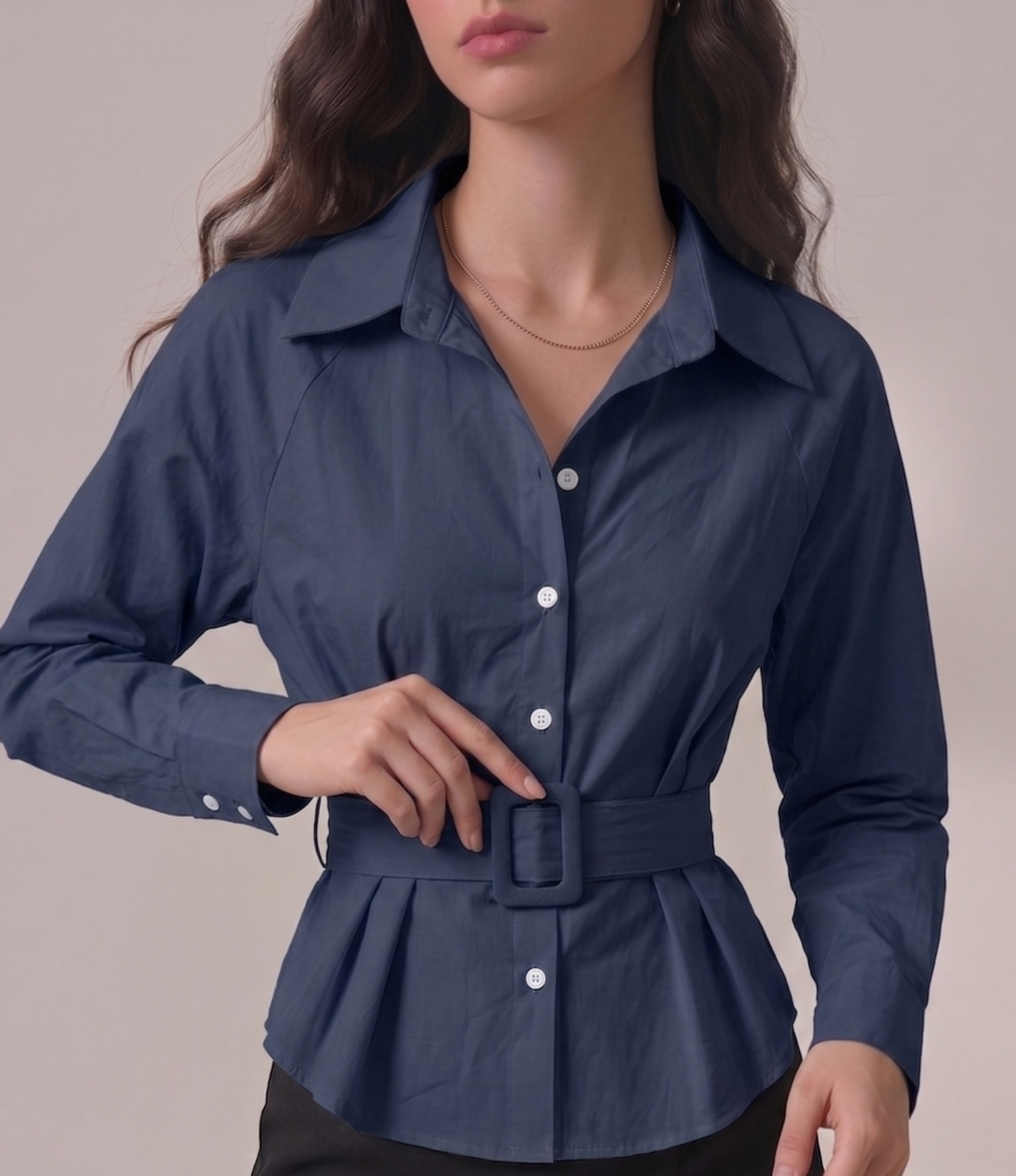 belted shirt