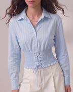 Lace up Waist Shirt