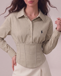 Corset waist shirt