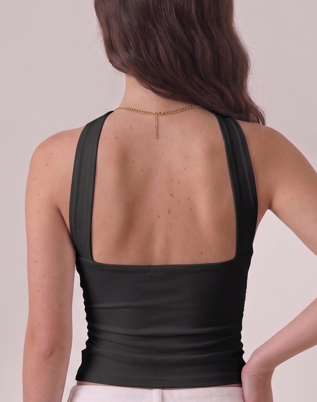 ring criss cross halter top