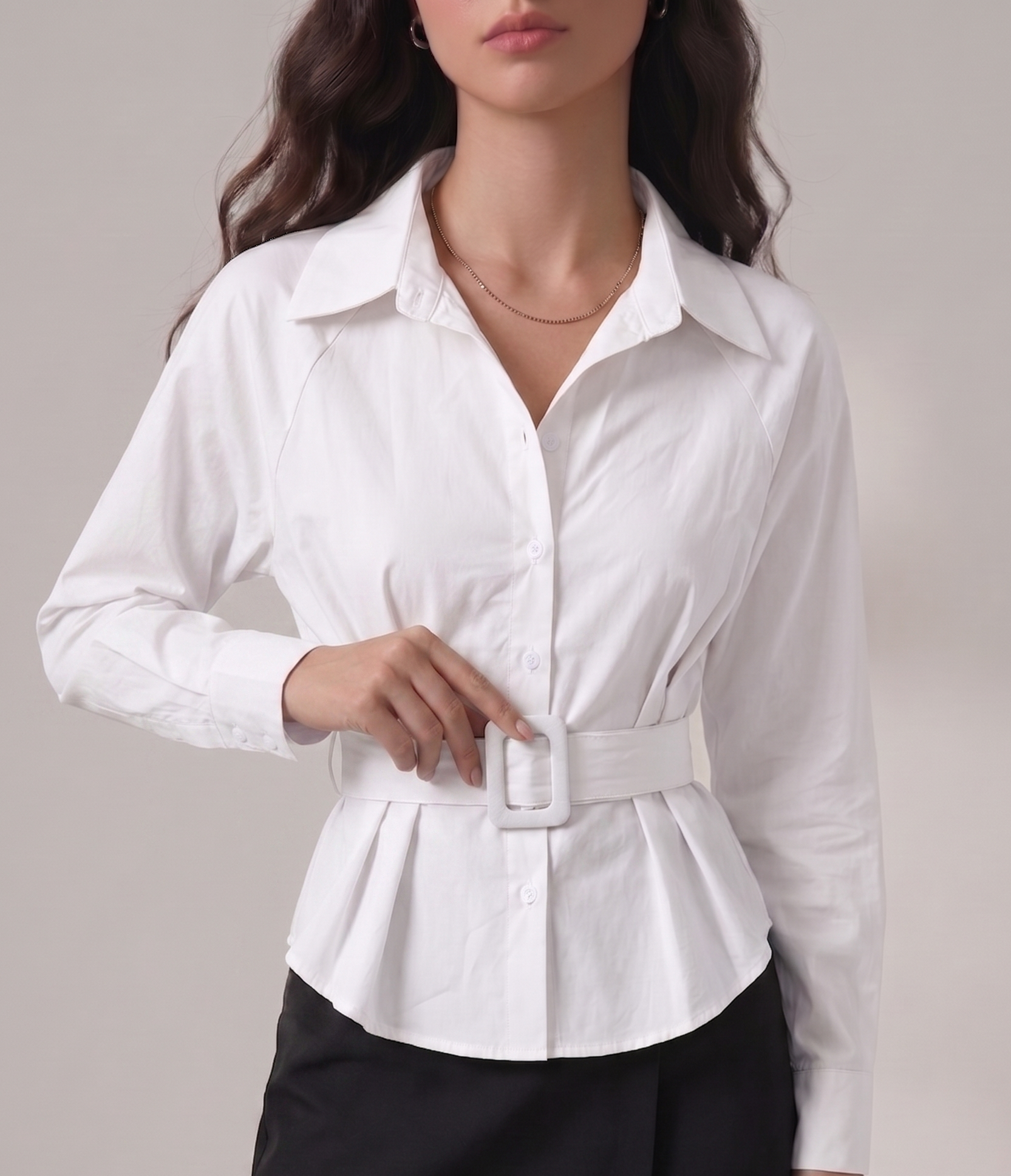 belted shirt