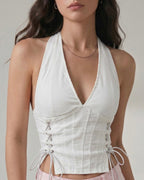 halter corset top