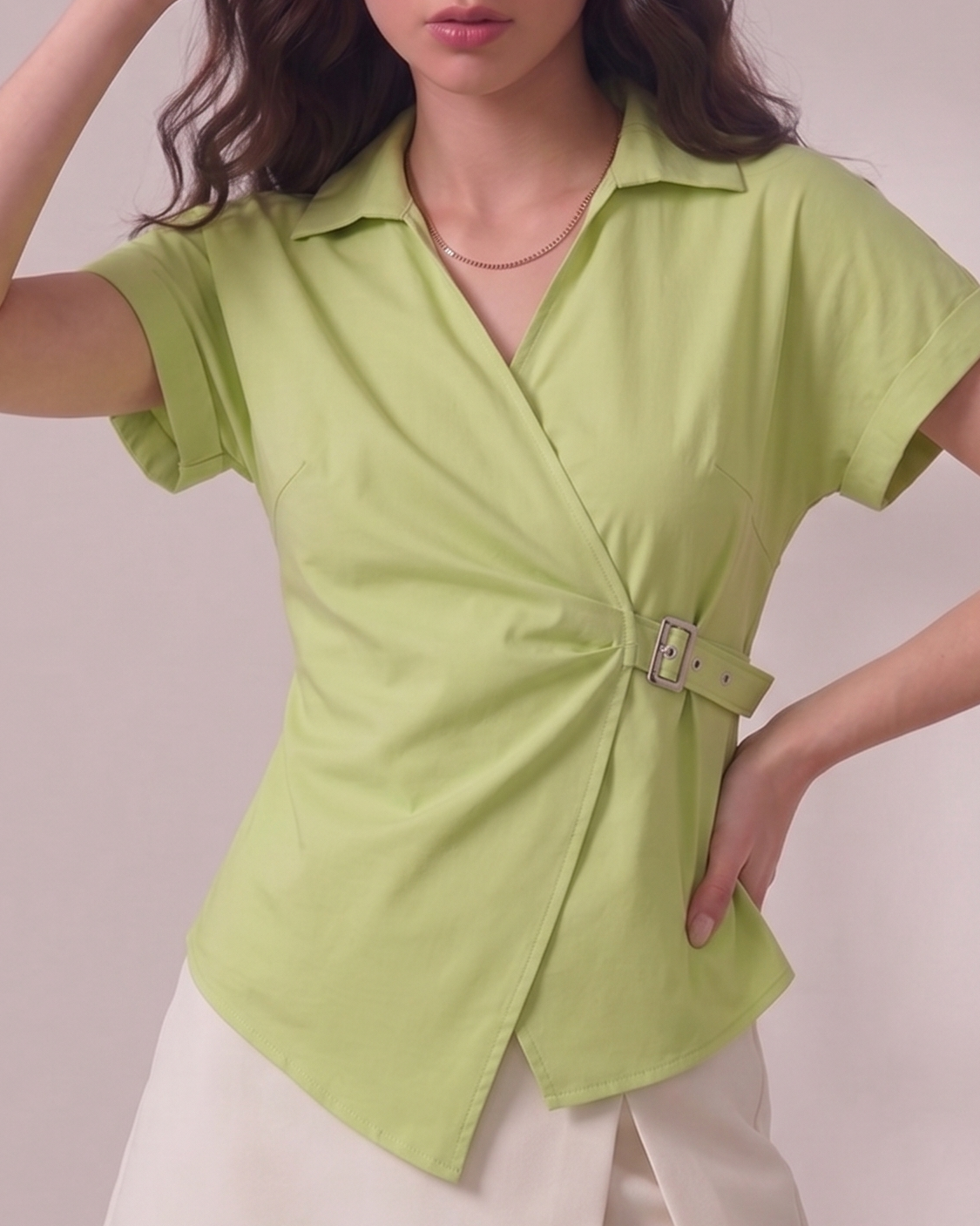 Lime Wrap shirt