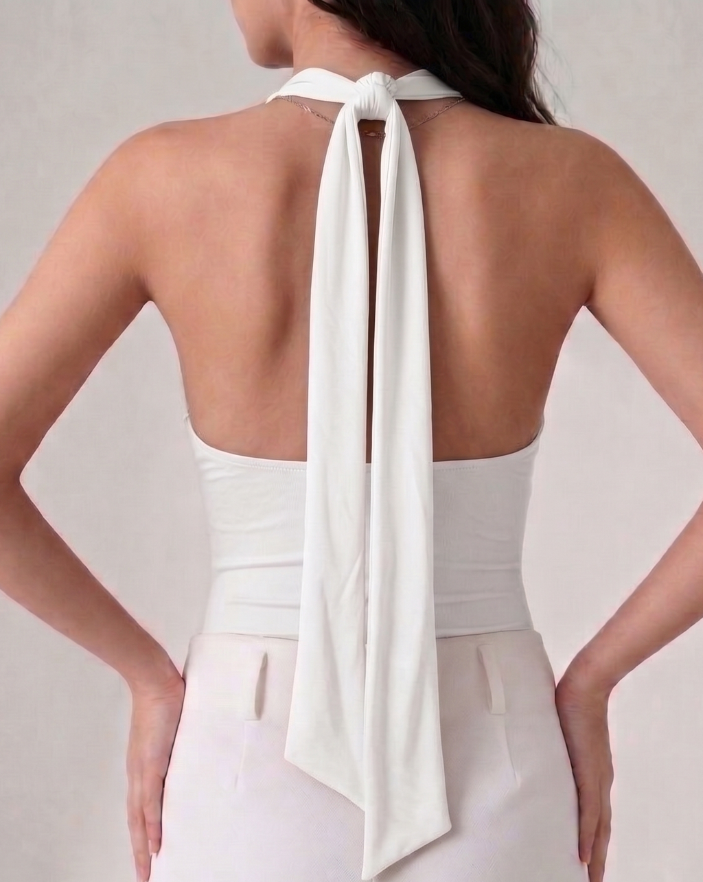 tie back halter