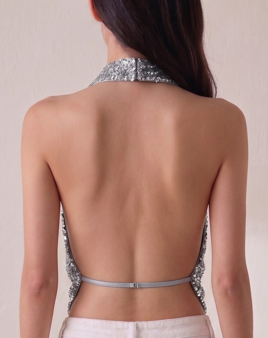 shimmer halter