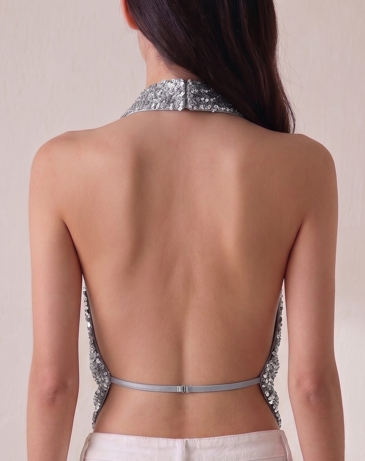 shimmer halter