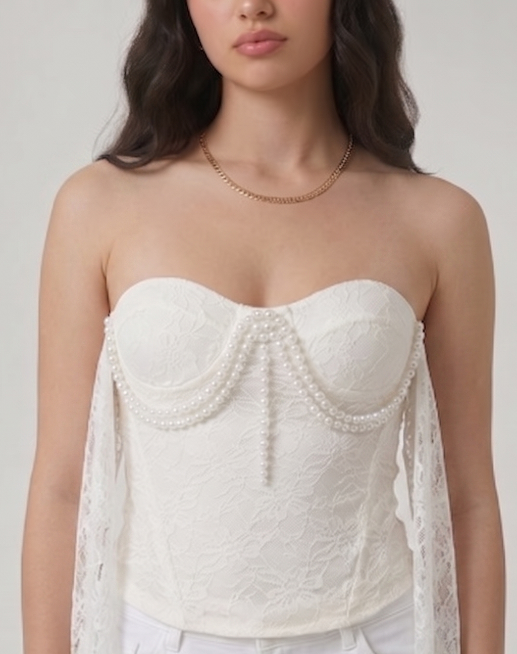 pearl tube top