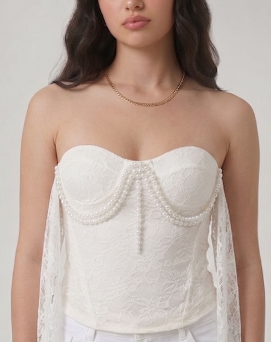 pearl tube top