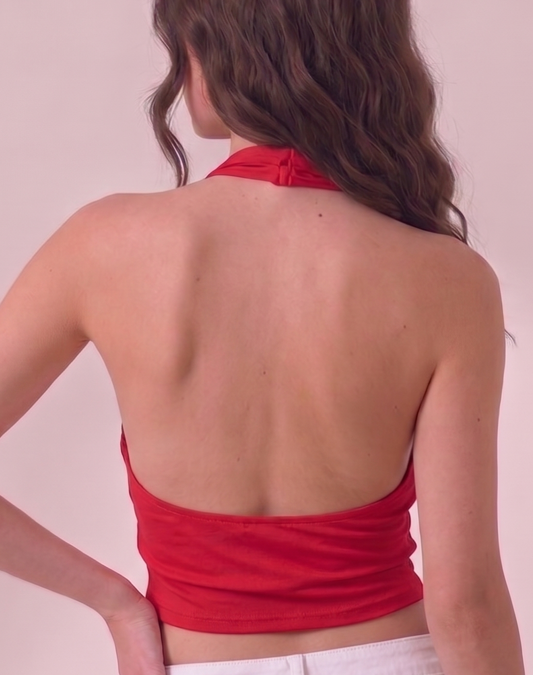 Drape Halter Top with ring