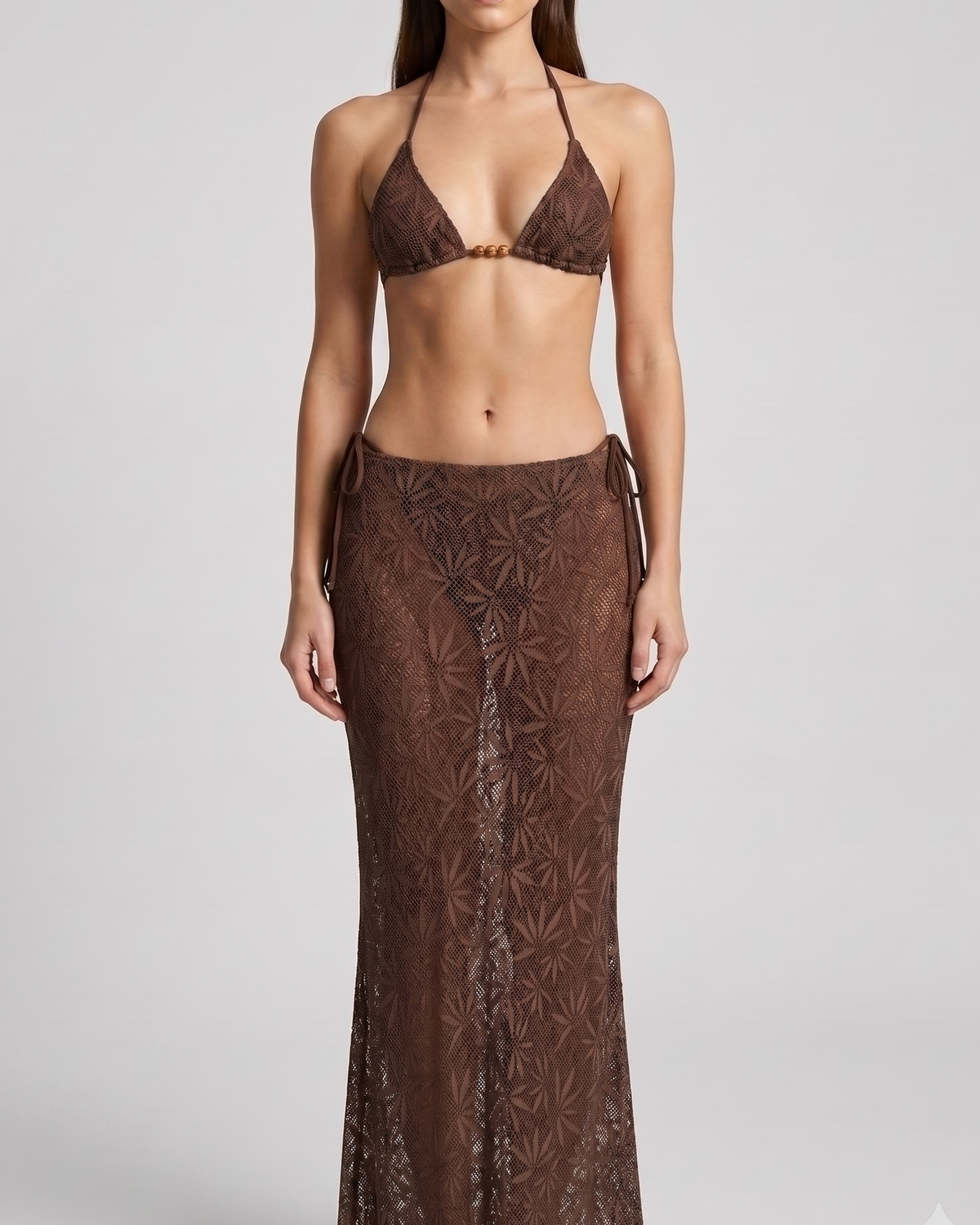 palm skirt crochet set