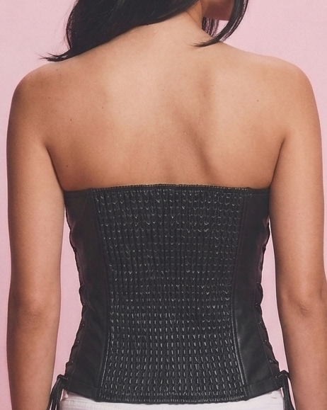laced up corset