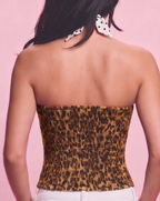 leopard corset